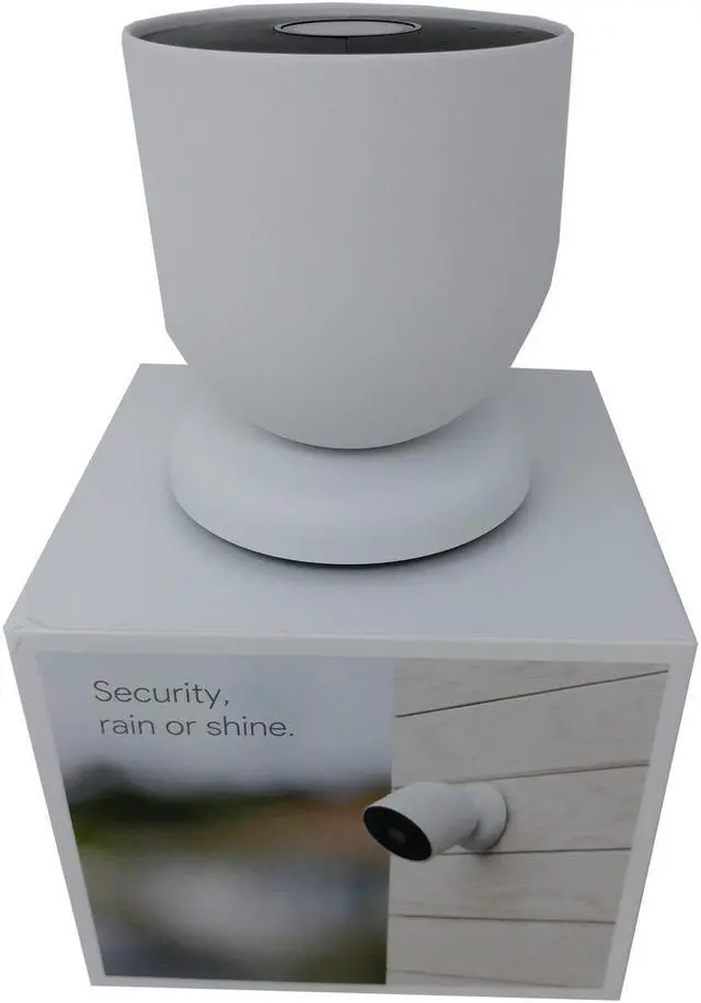 Alt view image 5 of 6 - Nest GA01317-US Camera Battery Outdoor/Indoor 2-Way Talk Google Assistant Night Vision IP Camera - Snow - Like New