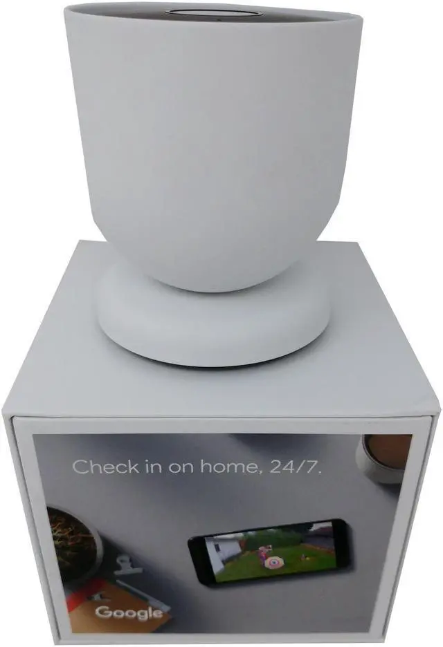 Alt view image 4 of 6 - Nest GA01317-US Camera Battery Outdoor/Indoor 2-Way Talk Google Assistant Night Vision IP Camera - Snow - Like New
