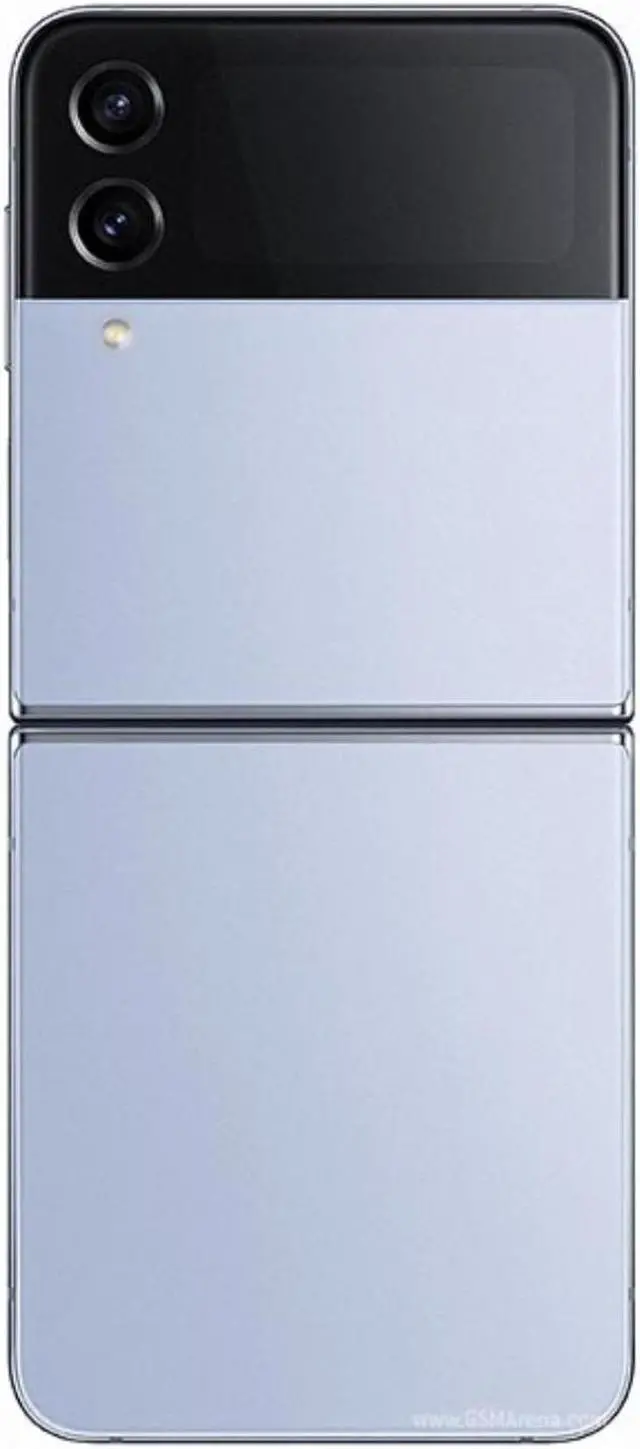 Alt view image 2 of 7 - Samsung Galaxy Z Flip 4 256GB SM-F721U Factory Unlocked 6.7 inch AMOLED Display 8GB RAM Dual 12 MP + 12 MP Camera Smartphone - Blue