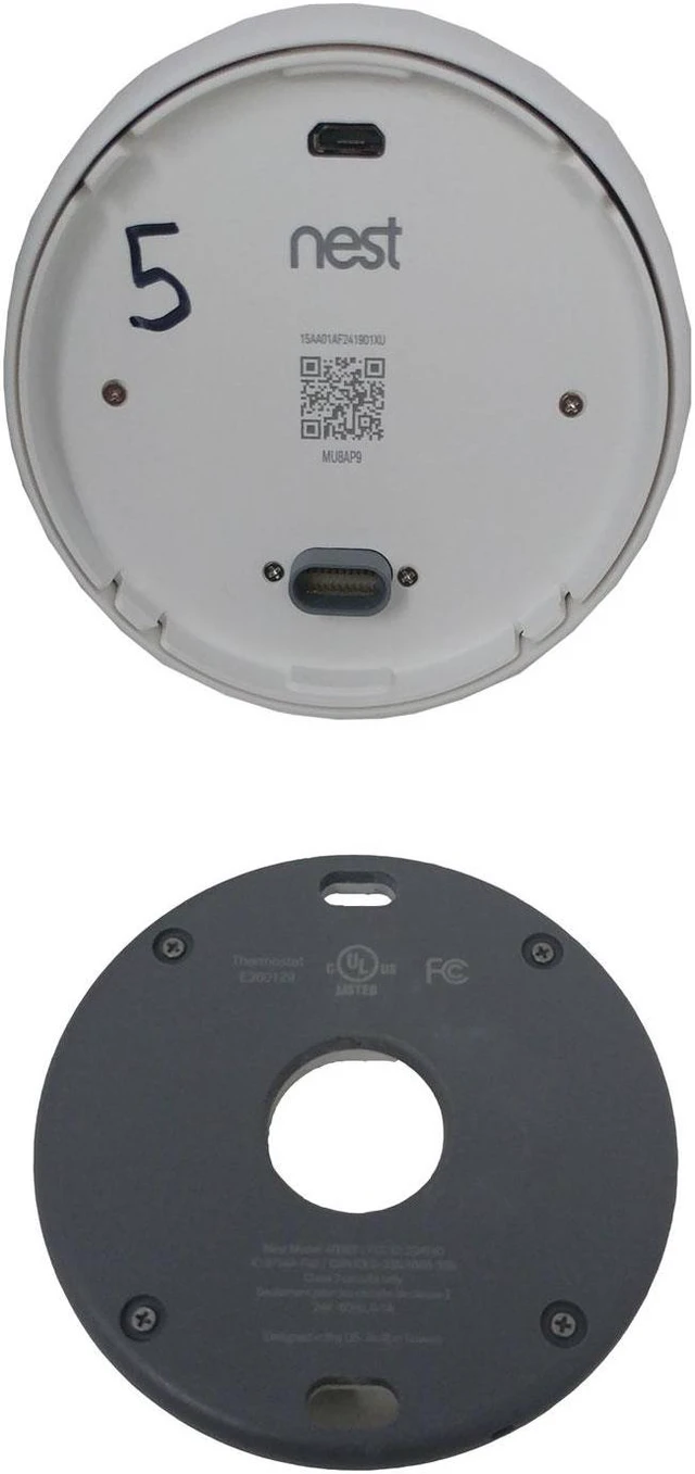 Alt view image 3 of 7 - Nest Thermostat E T4000ES Learning programmable Wi-Fi Smart Thermostat - White - Like new