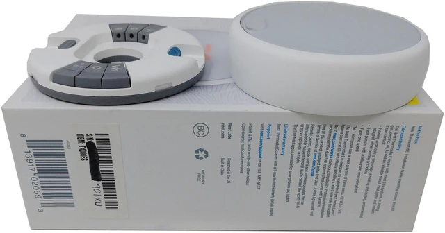 Alt view image 6 of 7 - Nest Thermostat E T4000ES Learning programmable Wi-Fi Smart Thermostat - White - Like new