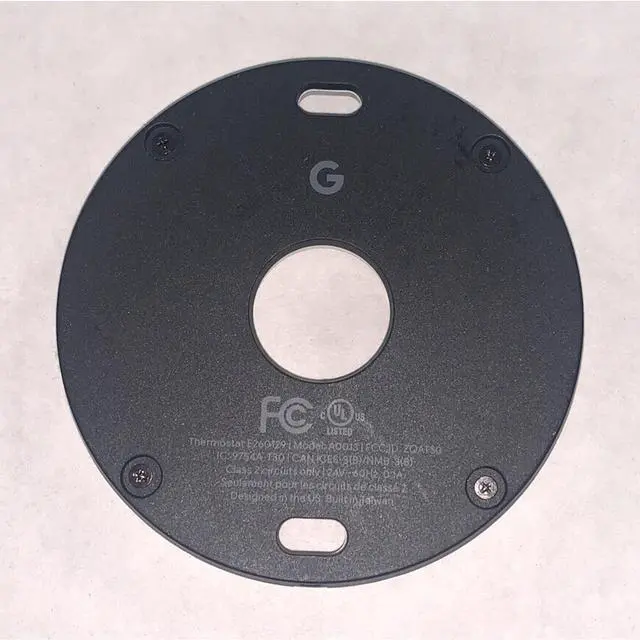 Alt view image 2 of 3 - Google Nest 3rd Gen Learning Thermostat Wire Base Plate Only - NO THERMOSTAT - Open Box
