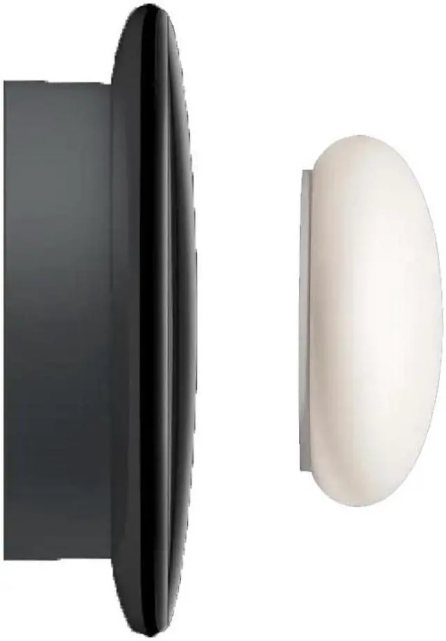 Alt view image 3 of 12 - Google Nest Learning Thermostat GA05169-US (4th Gen) with Temperature Sensor (2nd Gen) - Polished Obsidian