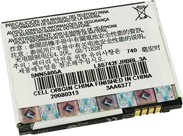 Alt view image 4 of 4 - Motorola RAZR 2 / RAZR 2 V8 Lithium Ion Battery SNN5805A (BX40) for RAZR 2 Cell Phones BIN 4 - Black
