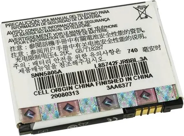 Alt view image 2 of 4 - Motorola RAZR 2 / RAZR 2 V8 Lithium Ion Battery SNN5805A (BX40) for RAZR 2 Cell Phones BIN 4 - Black