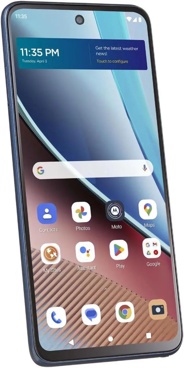Alt view image 4 of 6 - Motorola Moto G Stylus 2022 XT2211-2 4G LTE 128GB Verizon prepaid 6.8 in 4GB RAM Smartphone - Blue