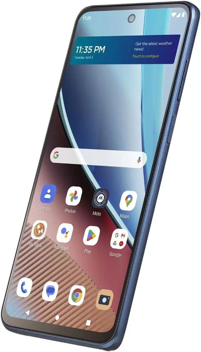 Alt view image 5 of 6 - Motorola Moto G Stylus 2022 XT2211-2 4G LTE 128GB Verizon prepaid 6.8 in 4GB RAM Smartphone - Blue