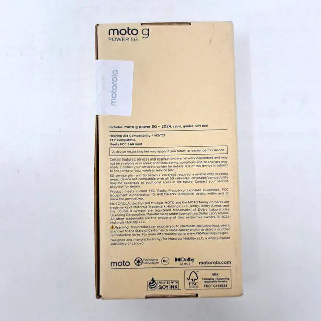 Alt view image 8 of 11 - Motorola Moto G Power 2024 5G PB000008US 128GB Unlocked 6.7 in 8GB RAM Smartphone  - Midnight Blue