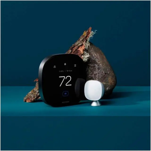 Alt view image 7 of 8 - ecobee Premium Smart Programmable Touch-Screen Thermostat with Siri Apple HomeKit and Google Assistant EB-STATE6-01  - Black