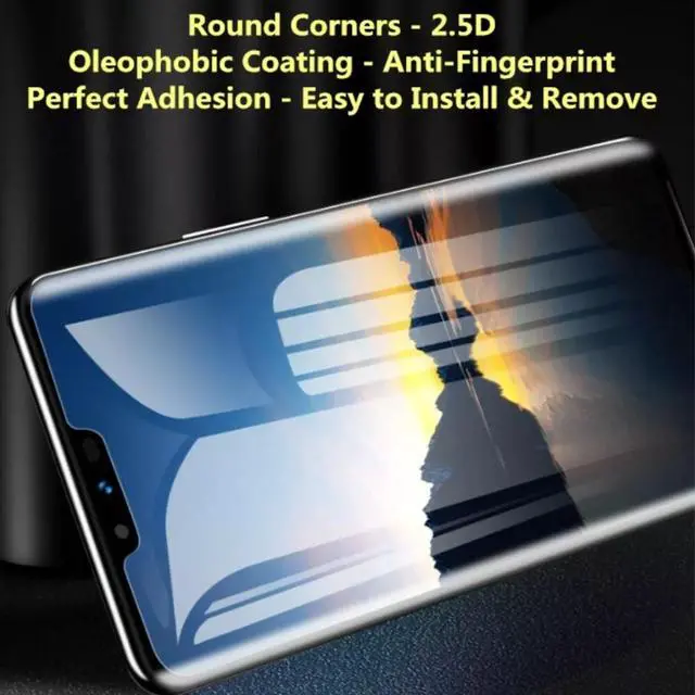 Alt view image 5 of 7 - LG V40 ThinQ Premium Tempered Glass Screen Protector-4 pack