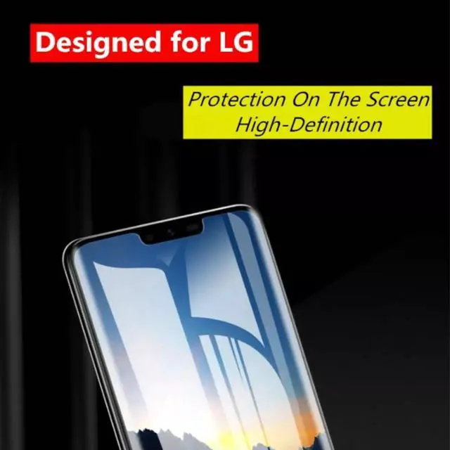 Alt view image 4 of 7 - LG V40 ThinQ Premium Tempered Glass Screen Protector-4 pack