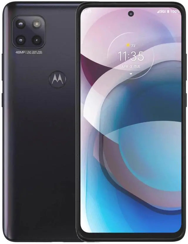 Alt view image 3 of 4 - Motorola One 5G Ace XT2113-1 64GB Verizon 6.7 inch Prepaid Smartphone - Black - OB