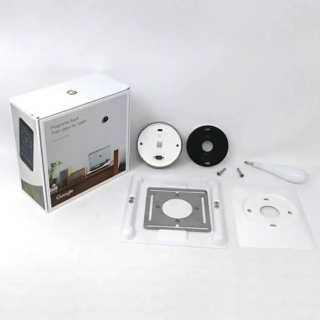 Alt view image 3 of 4 - Google Nest 3rd Gen T3007ES Stainless Steel Learning Thermostat Mint