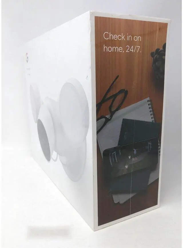 Alt view image 6 of 7 - Google Nest Cam with Floodlight Camera & Night Vision GA02411-US - Snow - New