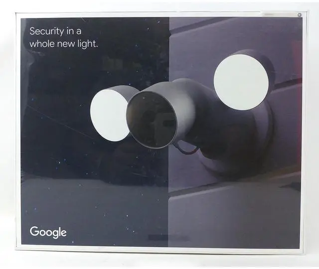 Alt view image 3 of 7 - Google Nest Cam with Floodlight Camera & Night Vision GA02411-US - Snow - New