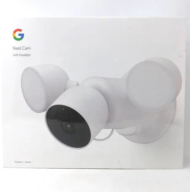 Main image of Google Nest Cam with Floodlight Camera & Night Vision GA02411-US - Snow - New