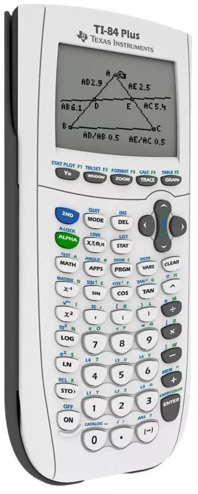 Alt view image 5 of 5 - Texas instruments TI-84 Plus Graphing Calculator- White - New