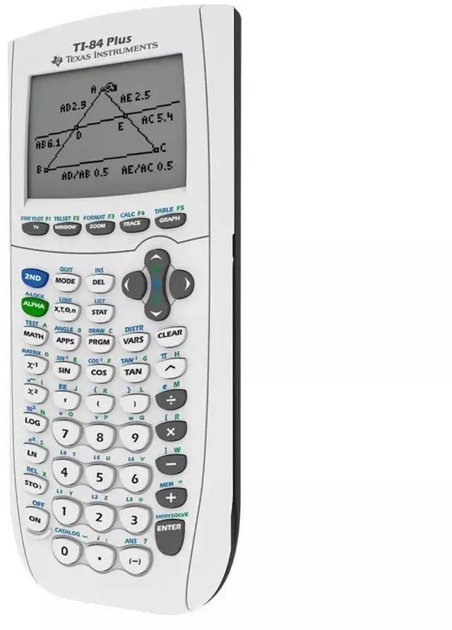 Alt view image 3 of 5 - Texas instruments TI-84 Plus Graphing Calculator- White - New