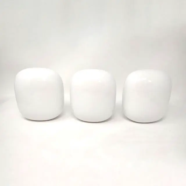 Alt view image 4 of 4 - Google Nest Wifi Pro 6e AXE5400 Tri-Band GA03030-US Mesh Router 3 Pack - Snow- Mint