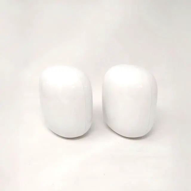 Alt view image 2 of 5 - Google Nest Wifi Pro 6e AXE5400 Tri-Band GA03030-US Mesh Router 2 Pack - Snow- Mint