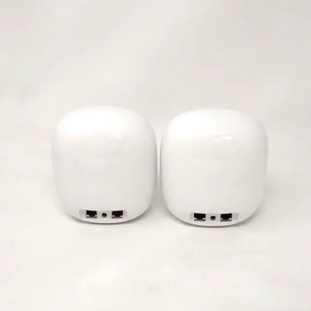 Alt view image 4 of 5 - Google Nest Wifi Pro 6e AXE5400 Tri-Band GA03030-US Mesh Router 2 Pack - Snow- Mint