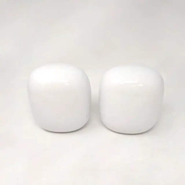 Alt view image 5 of 5 - Google Nest Wifi Pro 6e AXE5400 Tri-Band GA03030-US Mesh Router 2 Pack - Snow- Mint