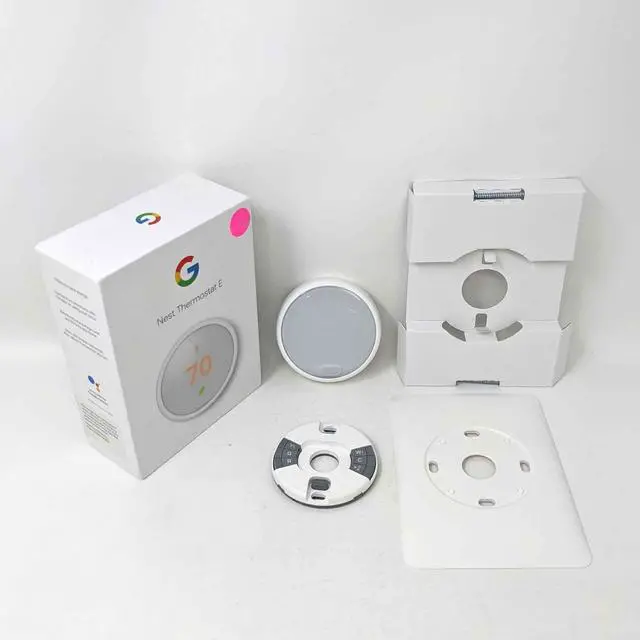 Alt view image 3 of 3 - Google Nest Thermostat E T4001ES Programmable Thermostat - White - OB