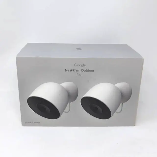 Alt view image 3 of 7 - Google Nest Cam Outdoor Wired 2nd Gen 2K Video with 2 Pack - Snow - New