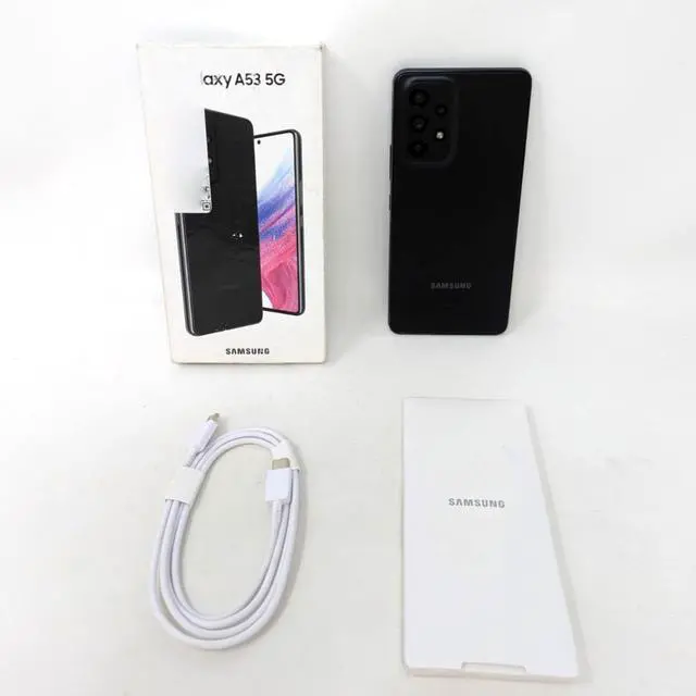 Alt view image 2 of 7 - Samsung Galaxy A53 5G SM-A536U 128GB US Cellular 6.5 inch 6GB RAM Smart Phone -Black- OB