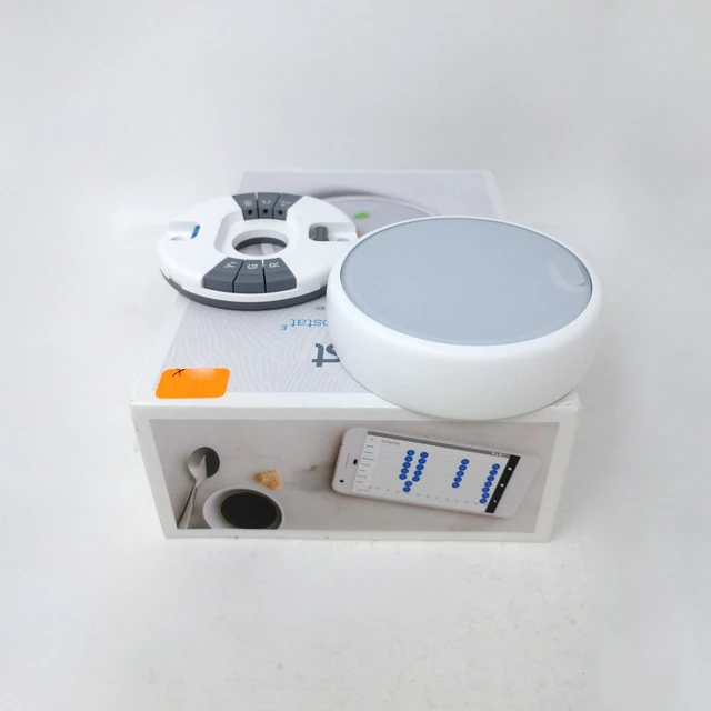 Alt view image 5 of 6 - Google Nest Thermostat E T4000ES Learning Wi-Fi Programmable Smart Thermostat - White - OB