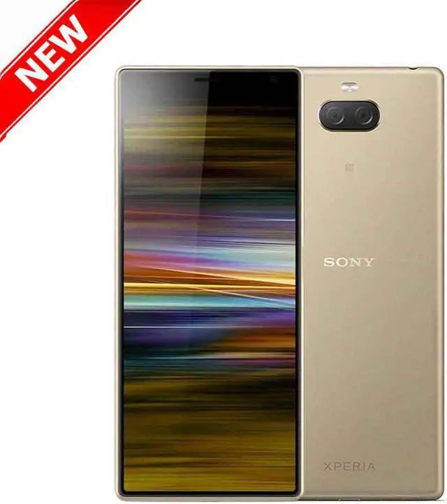 SONY - Sony Xperia 10 Plus Gold（I4293） Sony Xperia 10 Plus 64GB I4293 Dual SIM GSM Unlocked 4G LTE