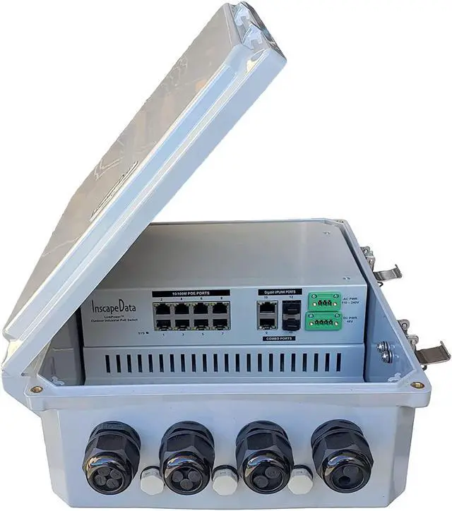 Main image of LinkPower LPS3802AFM-T1 Outdoor IP68 Contractor-Grade 10-Port Managed Gigabit with 2 SFP Fiber Optical Gigabit Uplink Ports, 3-Year Warranty