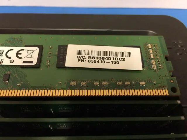Alt view image 2 of 7 - HP 655410-150 4Gb 1 X 4Gb 1600Mhz Pc312800 Cl11 Nonecc Unbuffered Dual Rank Ddr3 Sdram Dimm Genuine