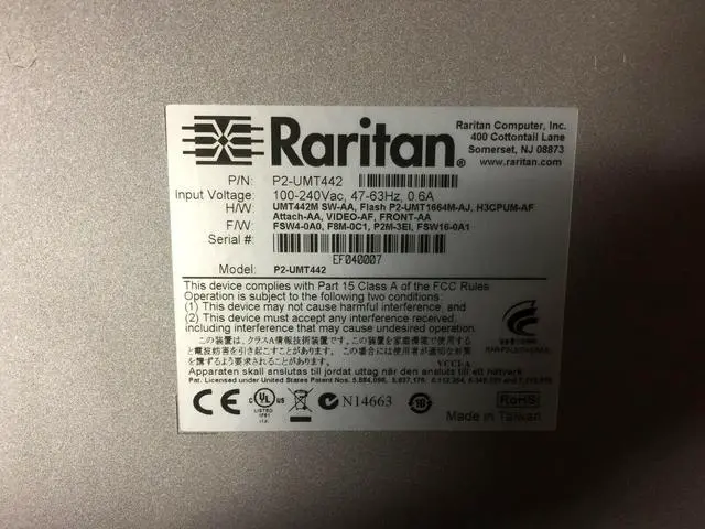Alt view image 7 of 7 - Raritan Paragon II P2-UMT442 42-Port 4-User KVM Switch