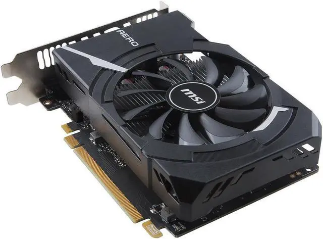 Alt view image 5 of 7 - MSI GeForce GTX 1050 Ti DirectX 12 GTX 1050 Ti AERO ITX 4G OC 4GB 128-Bit GDDR5 PCI Express 3.0 x16 HDCP Ready Video Card