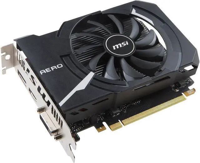 Alt view image 4 of 7 - MSI GeForce GTX 1050 Ti DirectX 12 GTX 1050 Ti AERO ITX 4G OC 4GB 128-Bit GDDR5 PCI Express 3.0 x16 HDCP Ready Video Card