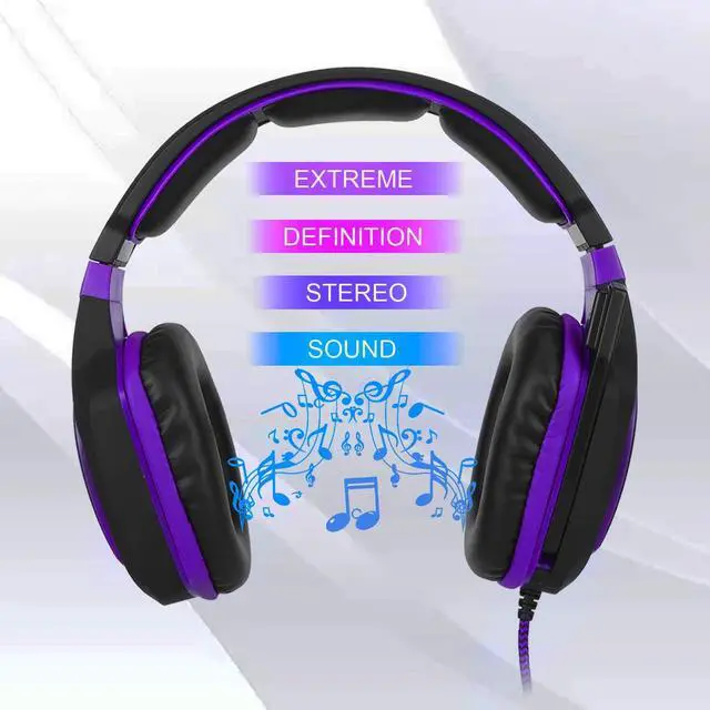 Alt view image 3 of 14 - Anivia AH28 3.5mm Wired Gaming Headset with Microphone,Noise Isolating Volume Control for Pc/Mac/Ps4/Phone