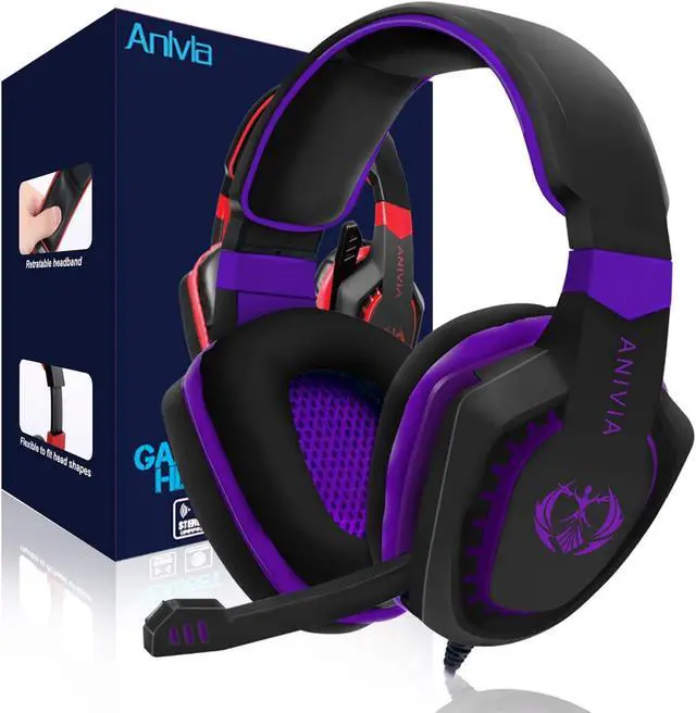 Main image of Anivia AH28 3.5mm Wired Gaming Headset with Microphone,Noise Isolating Volume Control for Pc/Mac/Ps4/Phone