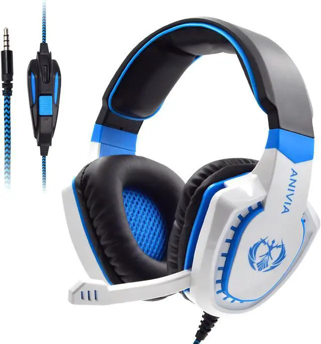 Main image of Gaming Headset for PC PS4 Xbox One Tablet Mac Smart Phone Gaming Headphone with Noise Canceling Mic,Bass Surround,Soft Memory Earmuffs(White)