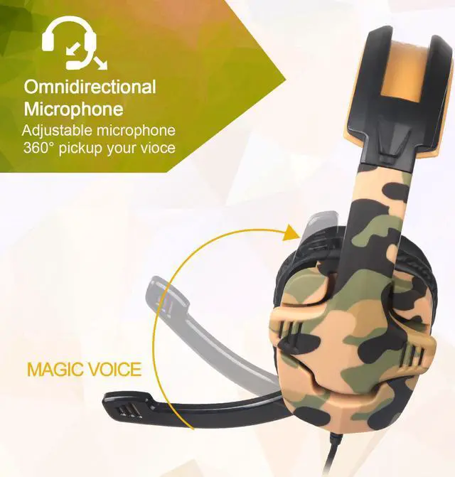 Alt view image 2 of 7 - SADES SA930 3.5mm wired Gaming Headset with Microphone,Noise Isolating Volume Control for Pc/Mac/Ps4/Phone