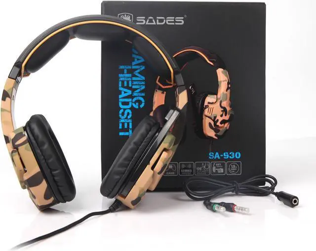 Alt view image 6 of 7 - SADES SA930 3.5mm wired Gaming Headset with Microphone,Noise Isolating Volume Control for Pc/Mac/Ps4/Phone