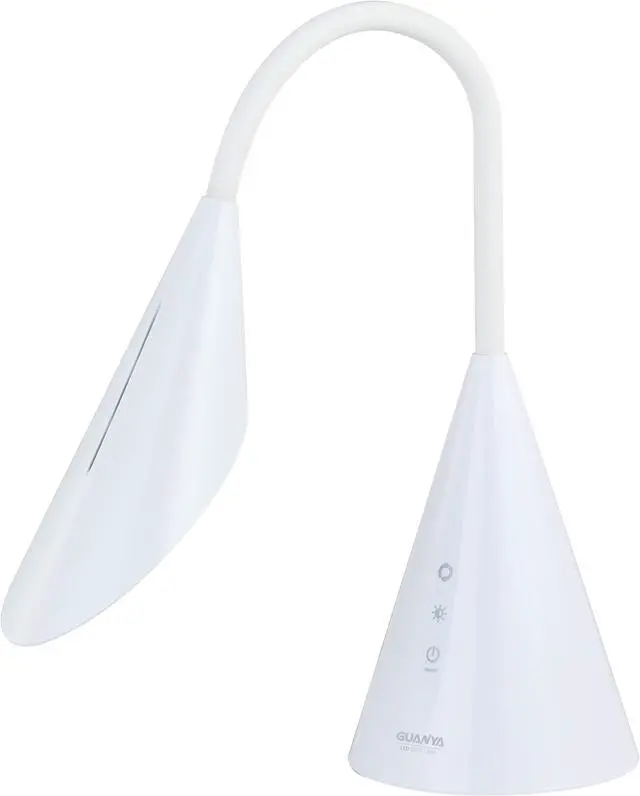 Alt view image 2 of 7 - GUANYA 8W Aluminum LED Desk Lamp, Touch Control, 4 Lighting Modes (white)
