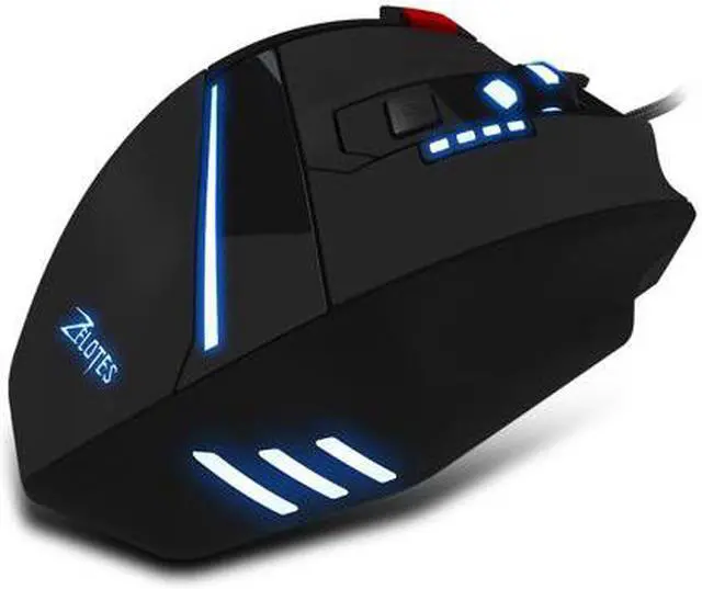 Alt view image 4 of 6 - Zelotes T60 Gaming Mice 7200 DPI Wired USB Computer Mice 7 Buttons Multi-Modes LED Lights Gaming Mouse for PC Mac