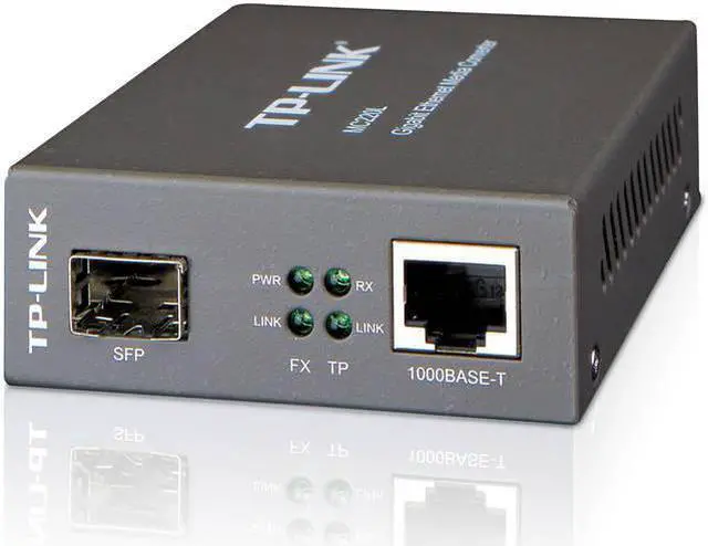 Alt view image 14 of 20 - TP-Link Gigabit SFP to RJ45 Fiber Media Converter | Fiber to Ethernet Converter | 10/100/1000Mbps RJ45 Port to 1000Base-SX/LX SFP Slot Supporting MiniGBIC Modules (MC220L)