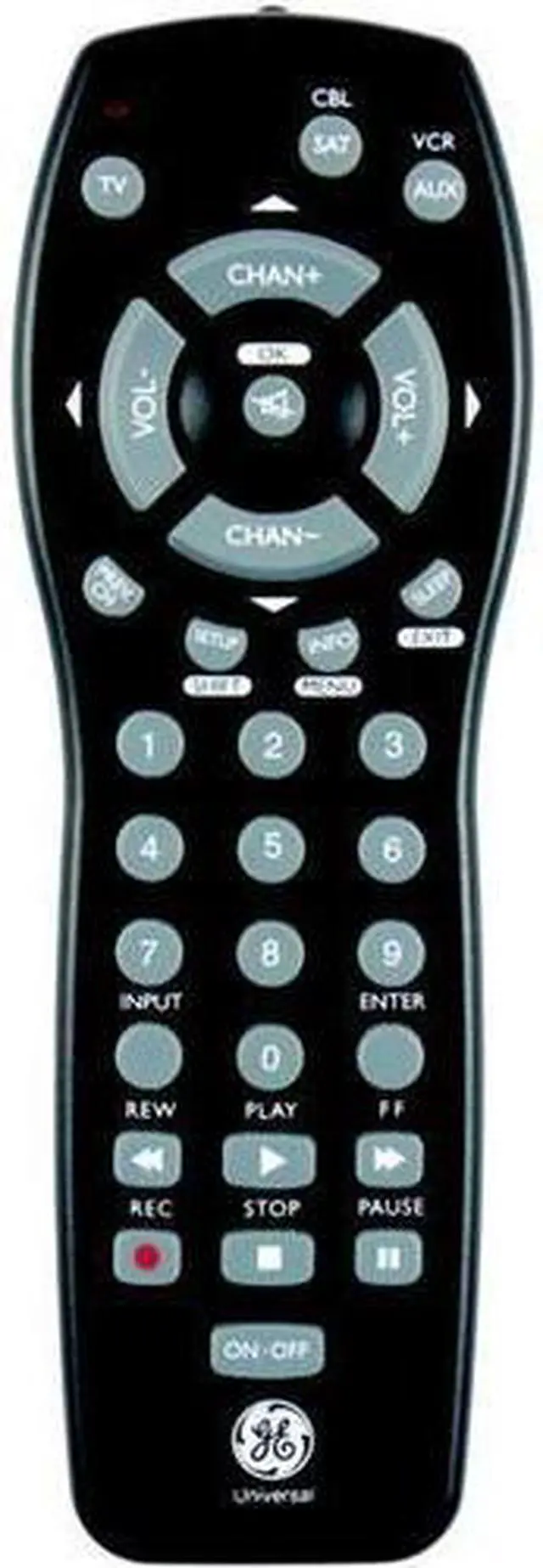 Alt view image 3 of 6 - GE 24991 3 Device Universal Remote Control, Black