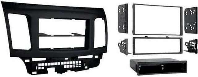 Alt view image 7 of 11 - Metra 99-7011 '08-Up Mitsibushi Mancer Single/Double Din Radio Install Kit