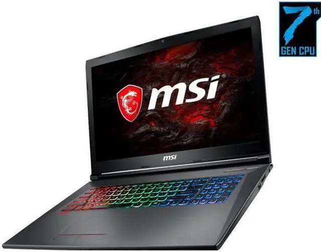 Alt view image 6 of 8 - MSI GF72VR 7RF-650 17.3" LCD Notebook - Intel Core i7 (7th Gen) i7-7700HQ Quad-core (4 Core) 2.80 GHz - 16 GB DDR4 SDRAM - 1 TB HDD - Windows 10 - 1920 x 1080 - True Color Technology - Black - NV