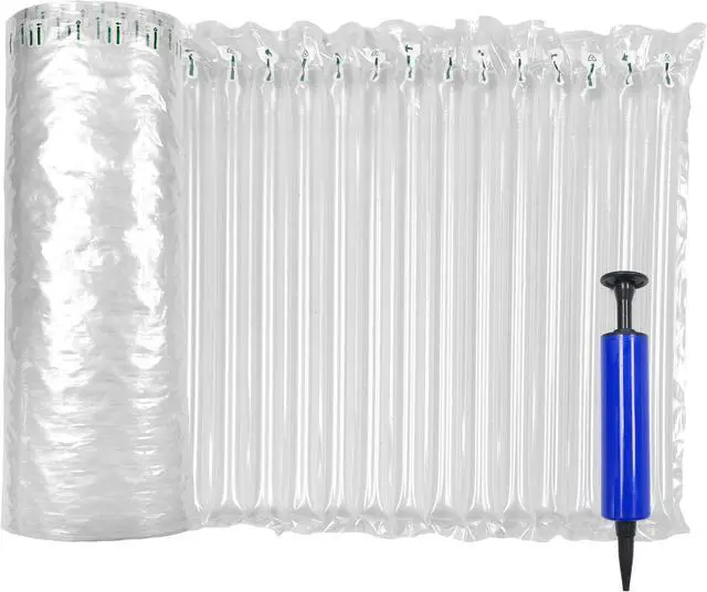 Main image of Innovative Haus 10 Inch x 144 Feet Inflatable Bubble Cushioning Wrap Roll with Free Pump for Heavy Duty Packing and Shipping Packaging Supplies. Large Air Pillow Cushion as Wine Bottle Protector