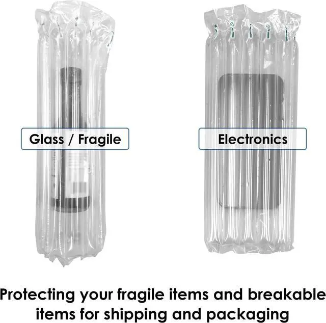 Alt view image 4 of 7 - Innovative Haus 10 Inch x 144 Feet Inflatable Bubble Cushioning Wrap Roll with Free Pump for Heavy Duty Packing and Shipping Packaging Supplies. Large Air Pillow Cushion as Wine Bottle Protector