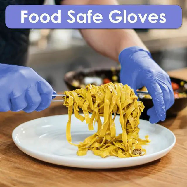 Alt view image 4 of 7 - Innovative Haus Indigo Small Powder Free Nitrile Gloves. 3.6 Mil Latex Free Non Allergenic Multi Purpose Non Sterile Disposable Gloves. Puncture Resistant and Textured for Extra Grip. 100 Pack